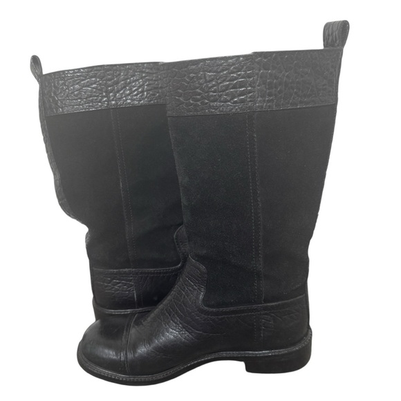 Tory Burch Corey Mid Calf Flat Boot, Black, Size 5.5 - Picture 4 of 10